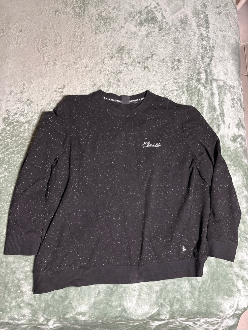 Planes Galaxy Black Speckled Crewneck Sweater - Men 3x